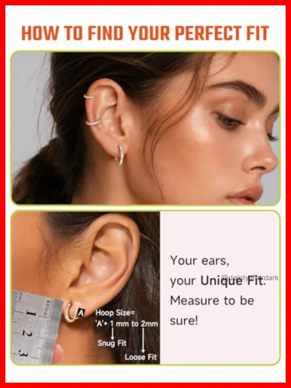 14K Gold Plated Sterling Silver Hoop Earrings Hypoallergenic Cubic Zirconia